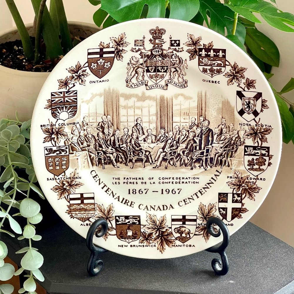 Vintage Canada Centennial 1967 Plate by Wood & Sons